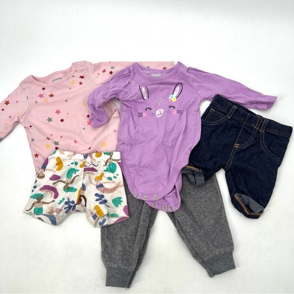BUNDLE LOT of Assorted Baby Girl Clothes Size 6-9M - Picture 1 of 10